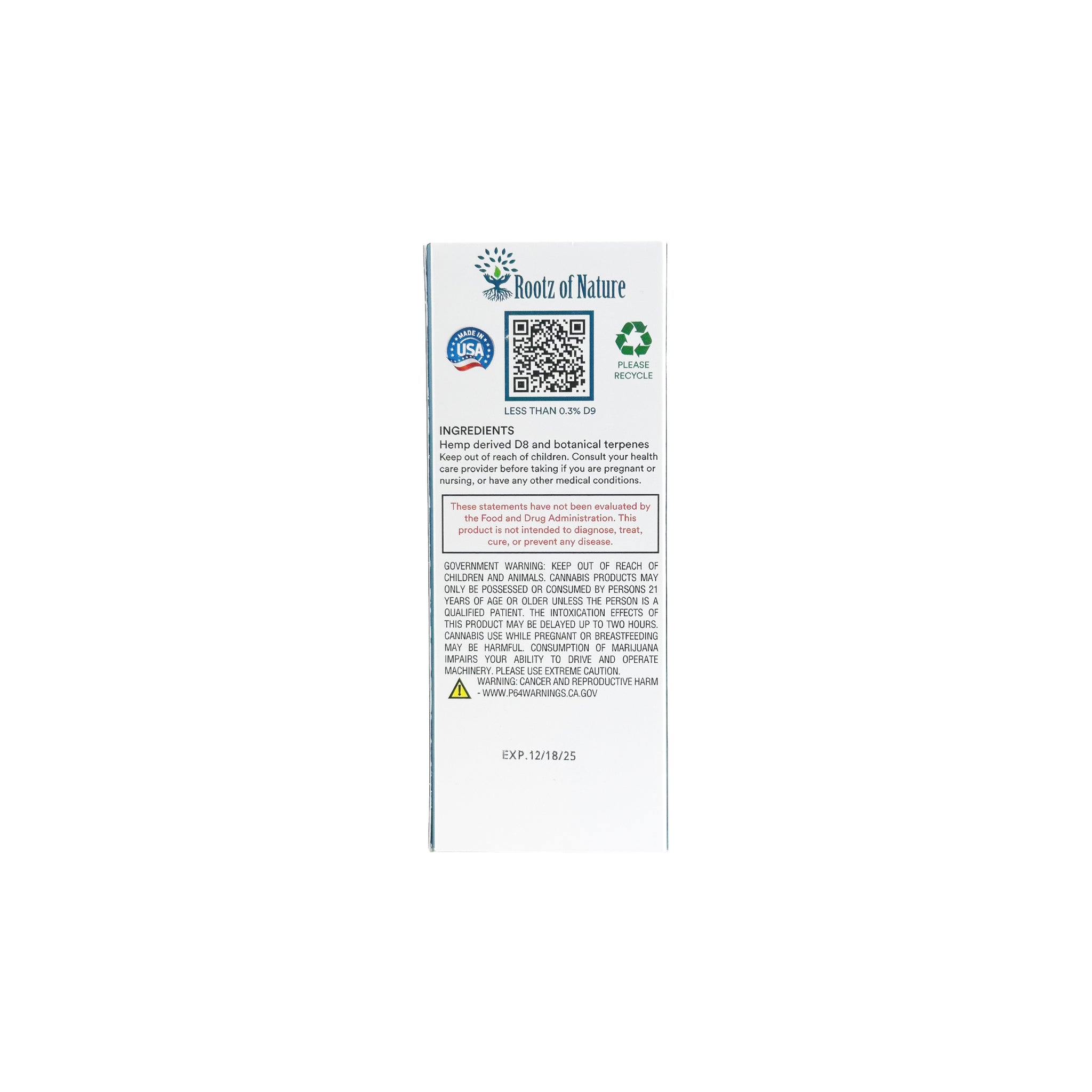 Delta-8 THC Disposable Vape Pen RootzofNature Delta-8 THC Disposable Vape Pen RootzofNature